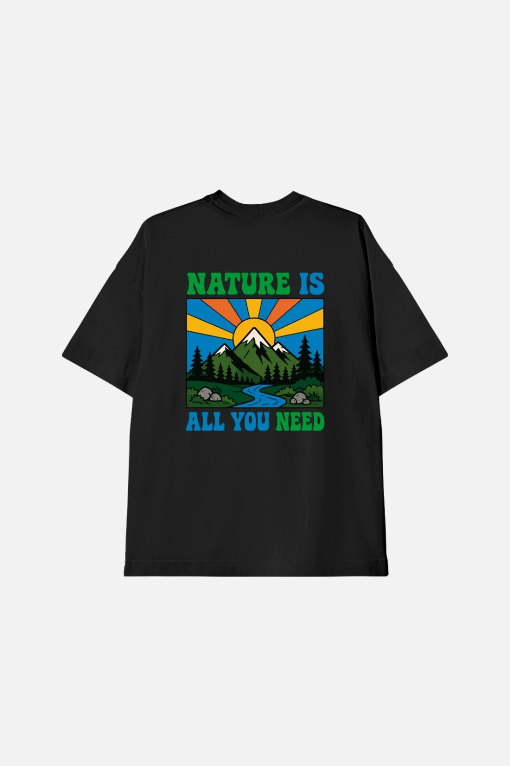 Camiseta Oversized - NATURE IS ALL I NEED