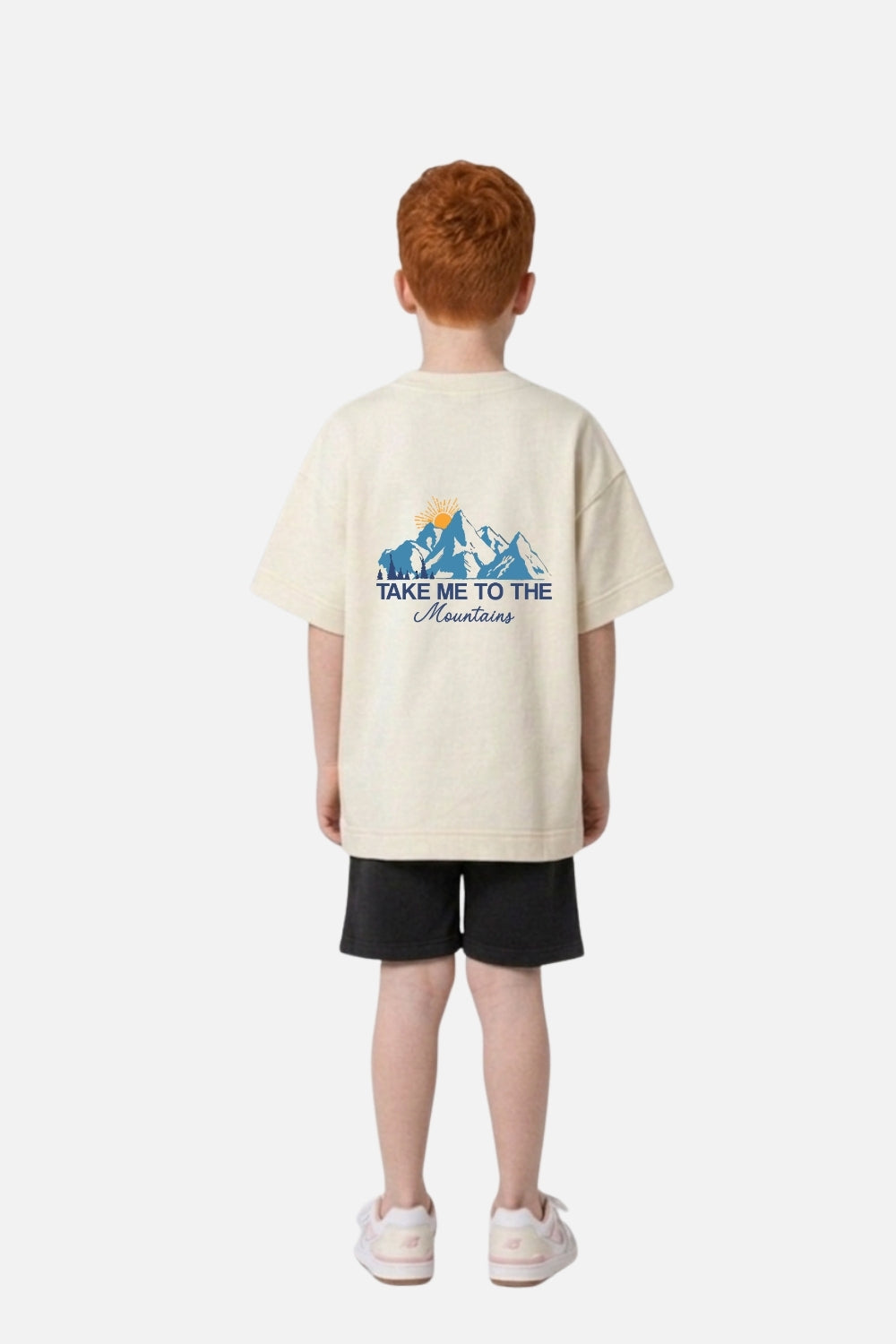 Camiseta Oversized Infantil - TAKE ME TO THE MOUNTAIS