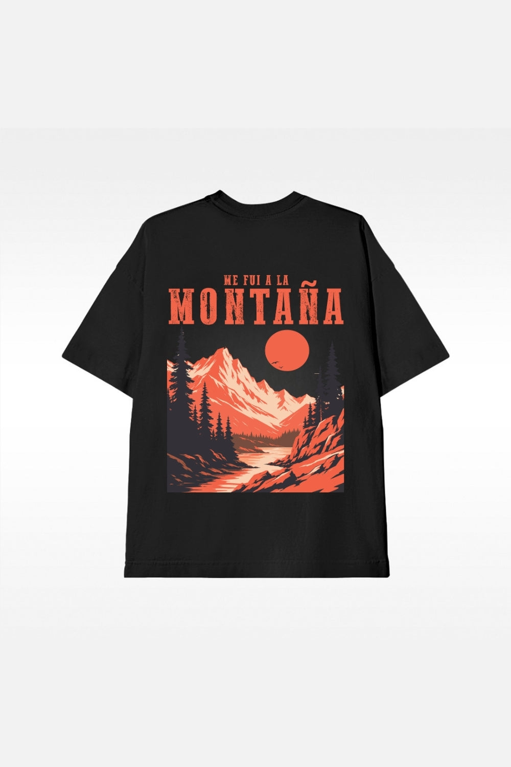 Camiseta Oversized - Me Fui a La Montana