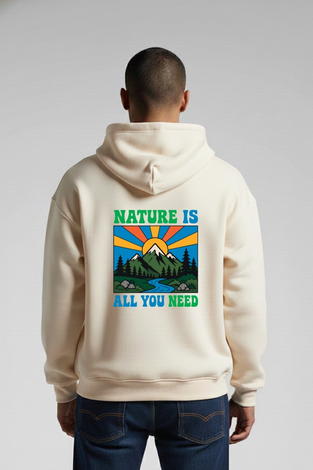 Moletom Premium Canguru - NATURE IS ALL I NEED